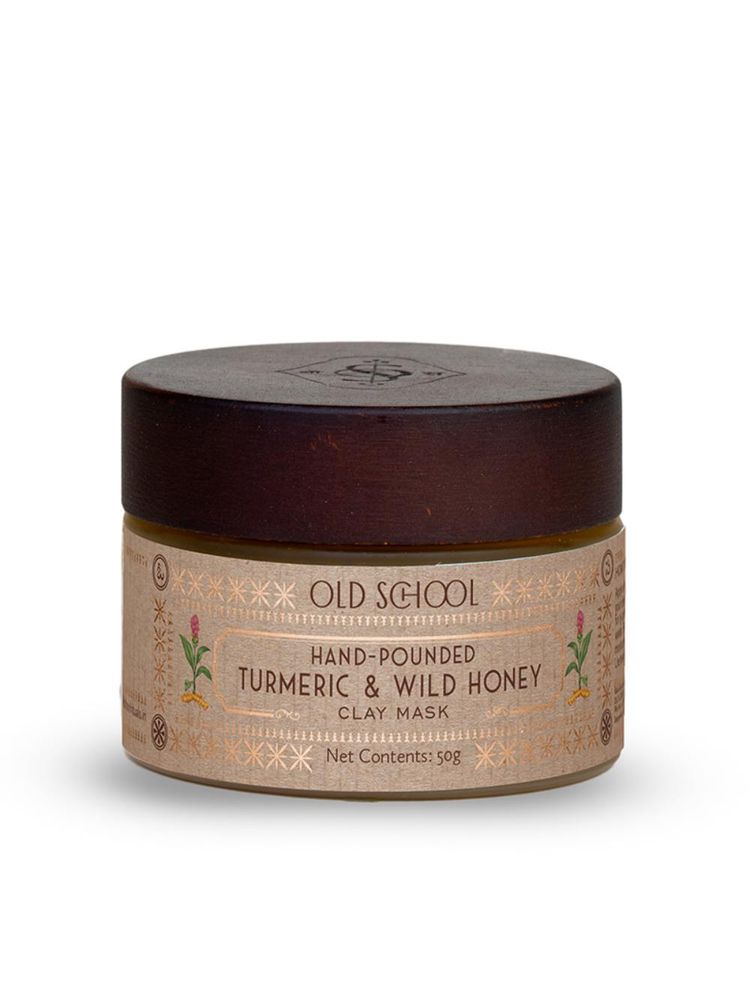 Old School Hand-Pounded Turmeric And Wild Honey Clay Face Mask-picture-4