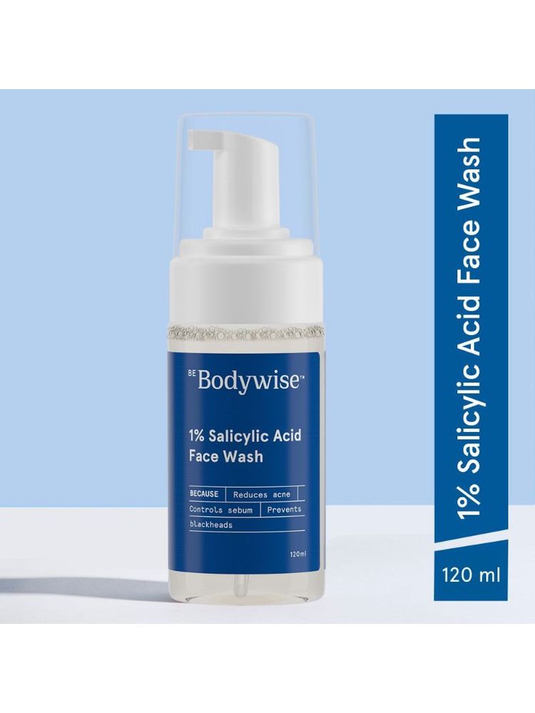 Be Bodywise Oil Control Face Wash for Acne- 1% Salicylic Acid (Fragrance- SLS- Soap Free)-picture-22