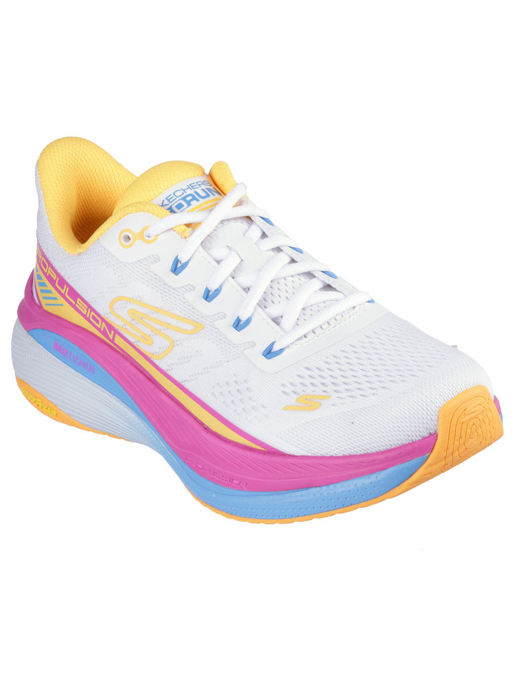 SKECHERS Women MAX CUSHIONING PROPULSION White Lace Up Running Shoes-picture-35