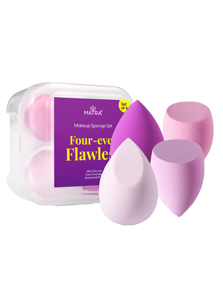 Matra Makeup Sponge Blender Beauty Puff Set - Pack of 4-image-35