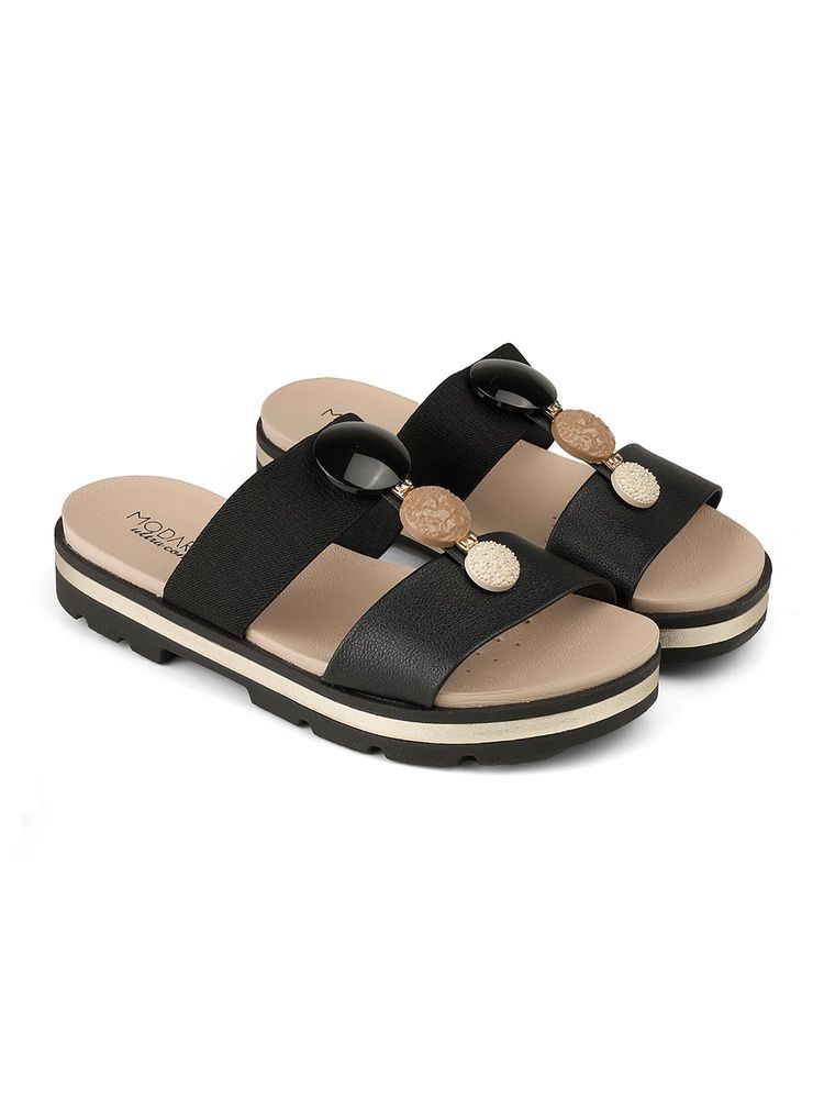 MODARE Women Black Sandals-picture-16
