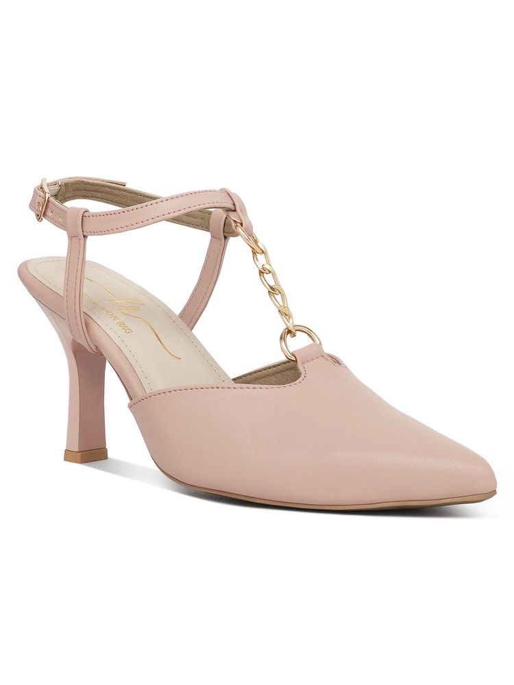 London Rag Women Pink Stilettos Heels-image-9