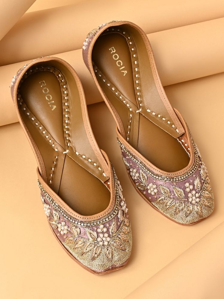 ROCIA By Regal Lavender Women Embroidered Juttis-picture-26
