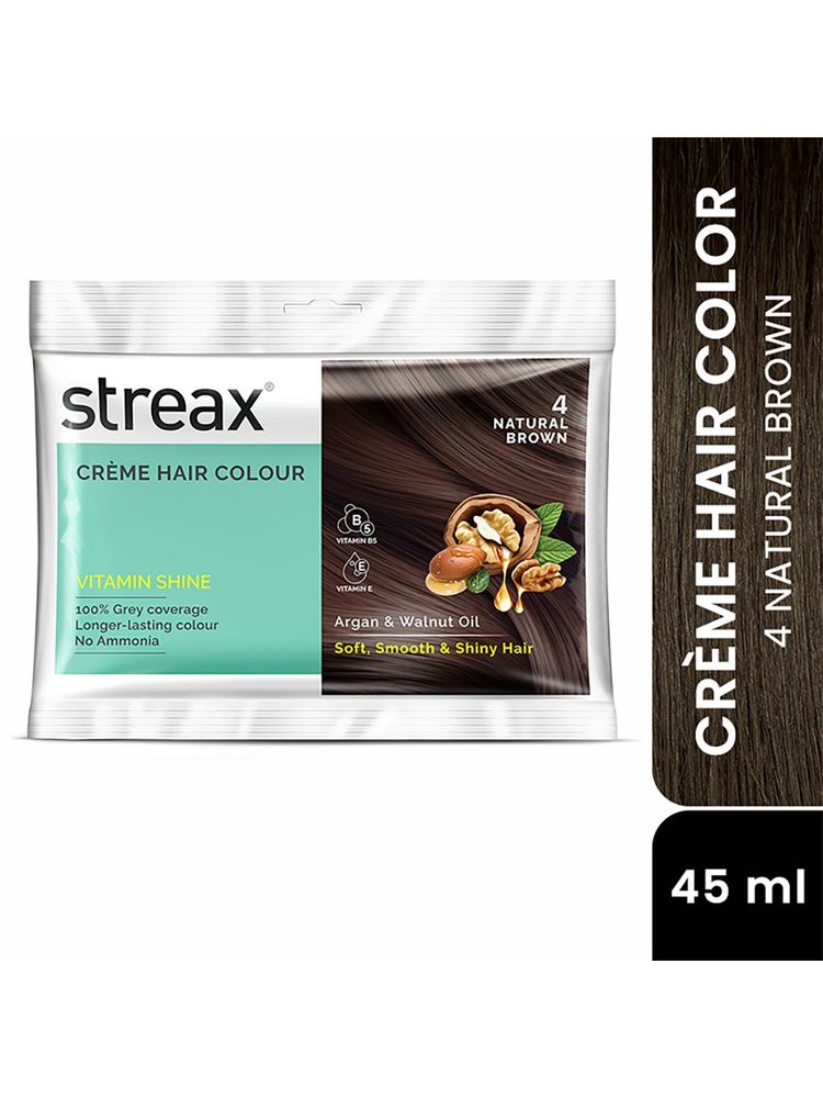 Streax Cream Hair Colour With 100% Grey Coverage & No Ammonia