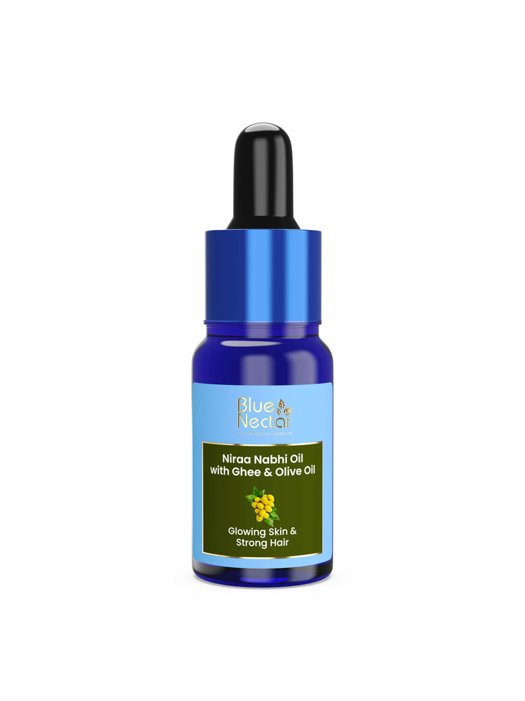 Blue Nectar Nabhi Oil With Ghee & Olive Oil For Glowing Skin & Strong Hair