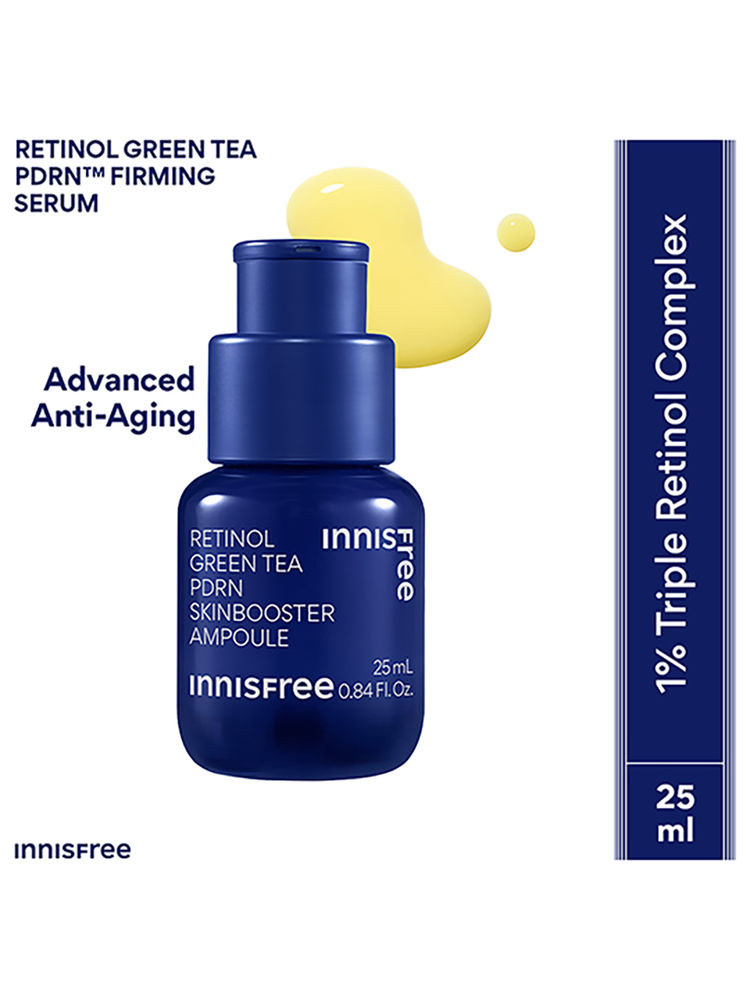 Innisfree 1% Retinol Green Tea VEGAN PDRN Ampoule - Anti-Aging, Brightening & Skin-Soothing Serum-picture-44