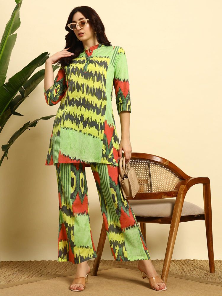 SEPHANI Green Printed Nightsuit Set-picture-13