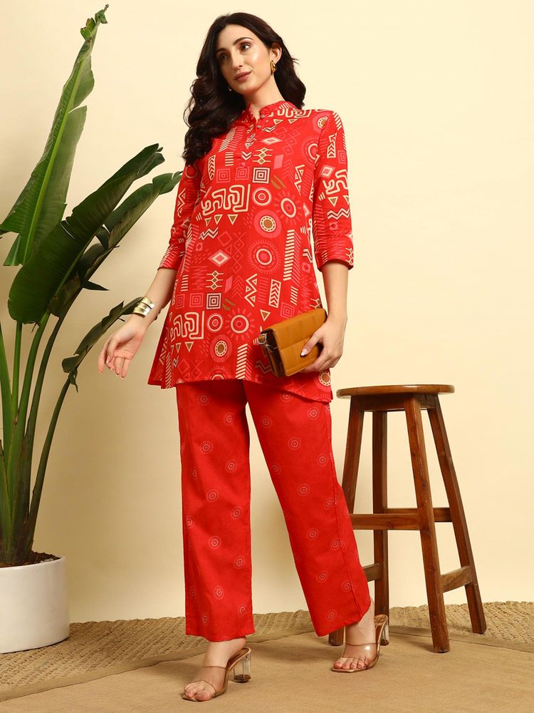 SEPHANI Red Printed Nightsuit Set-picture-30