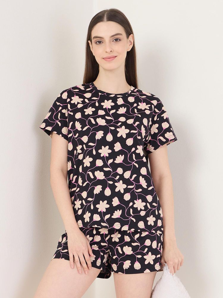 Sweet Dreams Womens Floral Printed Shorts Set-picture-27