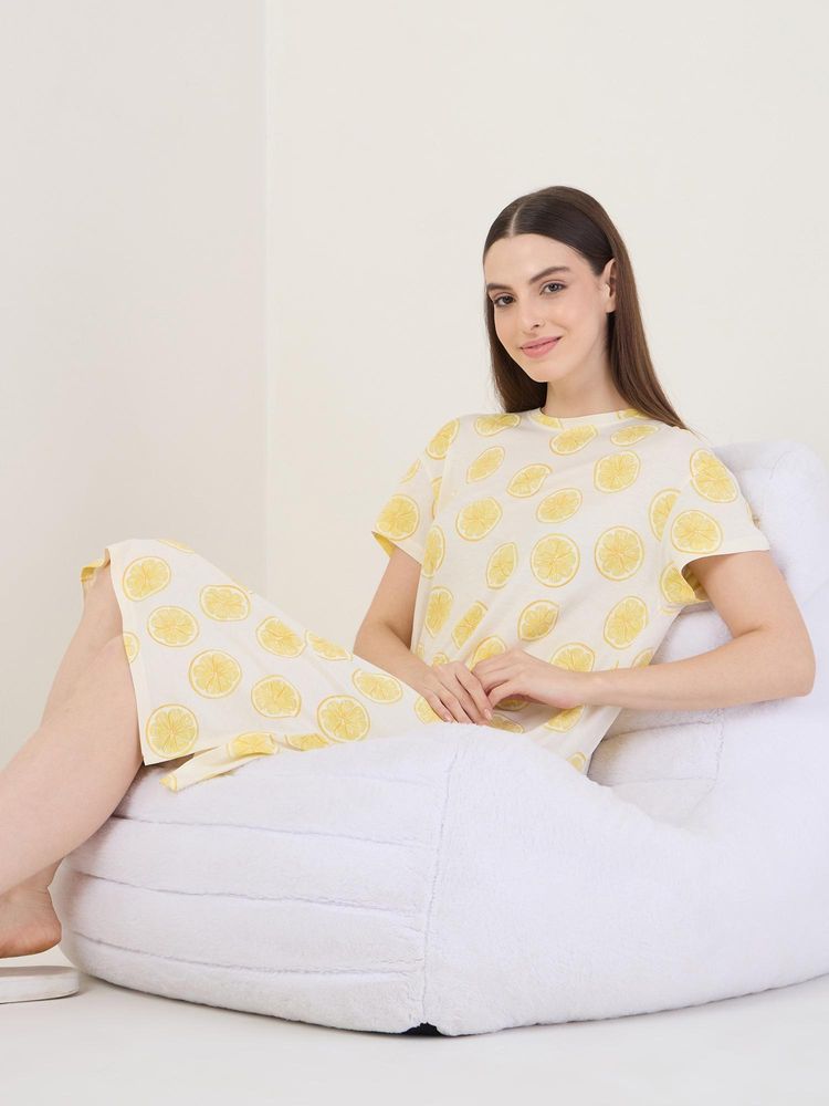 Sweet Dreams Womens Printed Short Night Dress-picture-32