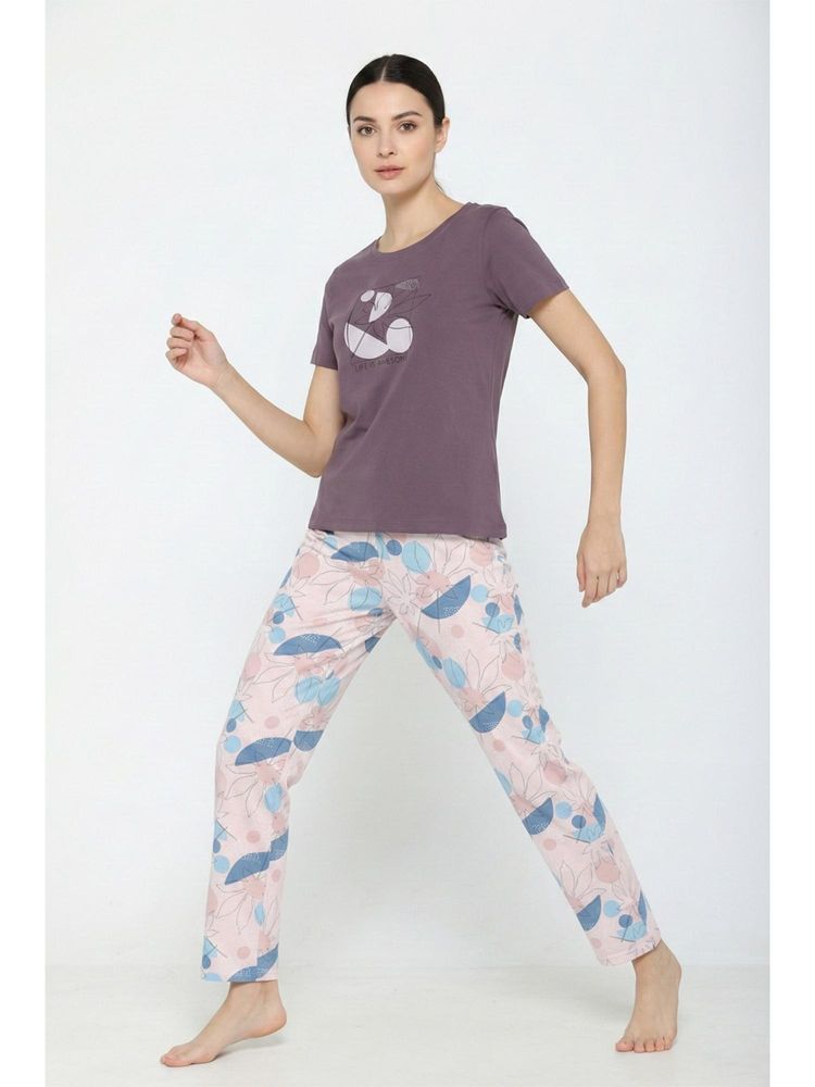 Zivame Knit Cotton Pyjama Set - Shiftingsan-picture-31
