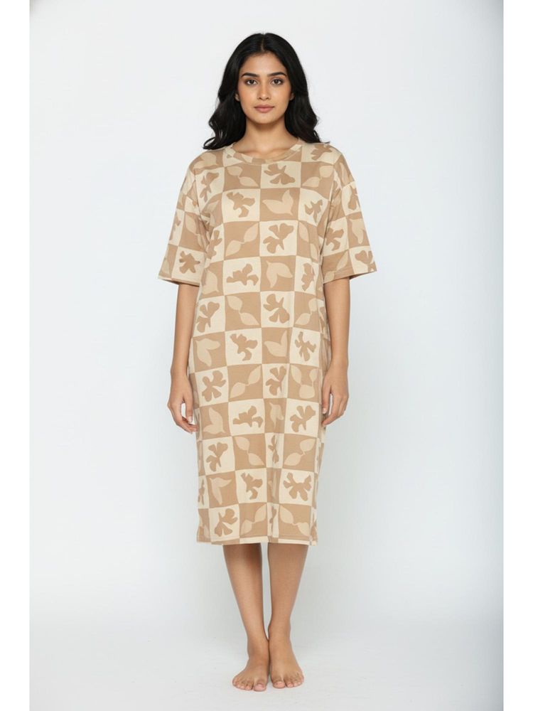 Zivame Knit Poly Loungewear Dress - Silverlinni-picture-16