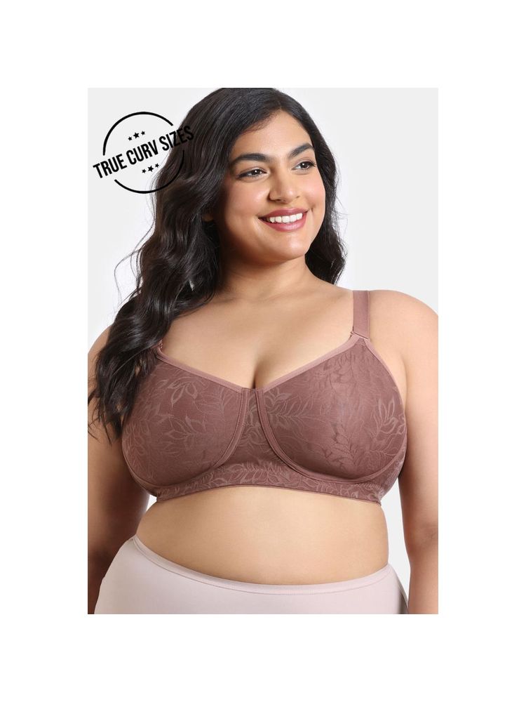 Zivame True Curv Lightly Lined Padded Super Support Spacer Bra - Nutmeg-picture-25