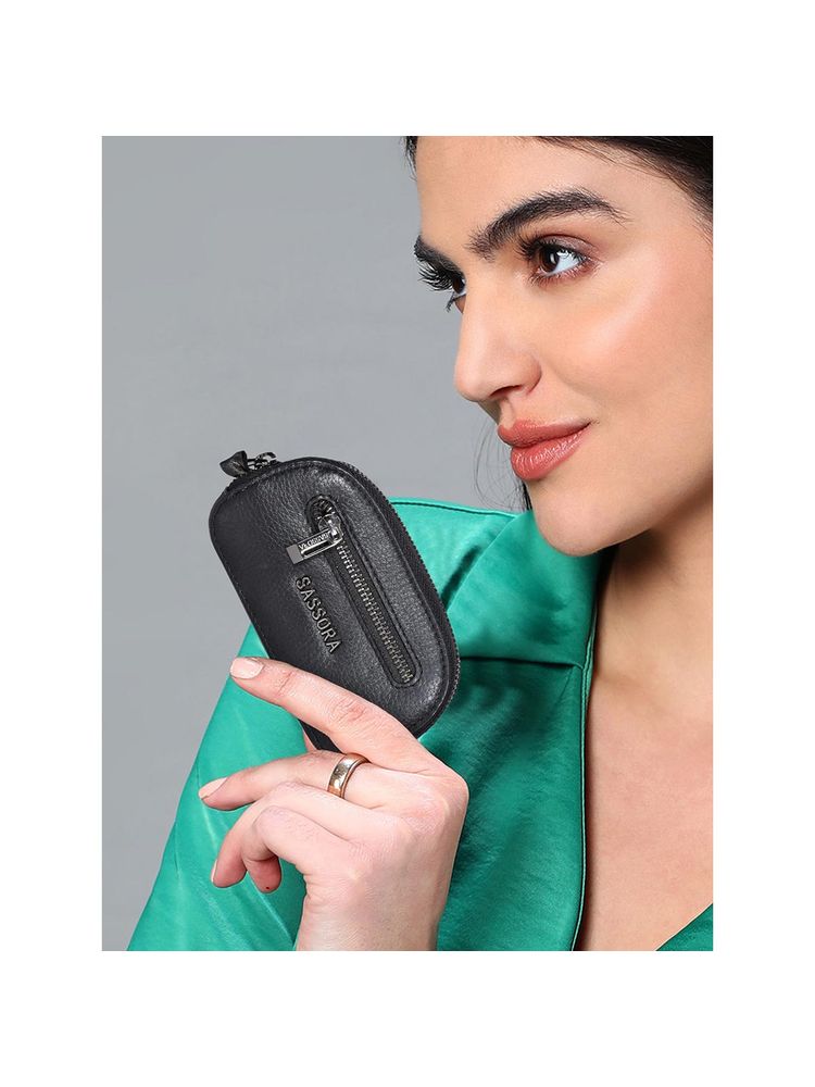 Sassora Premium Leather Unisex Car Key Case Pouch-image-36