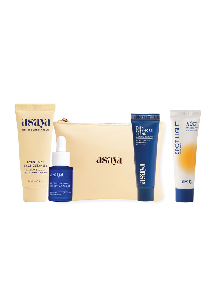 Asaya Travel Kit With Cleanser, Serum, Moisturiser & Sunscreen-picture-3