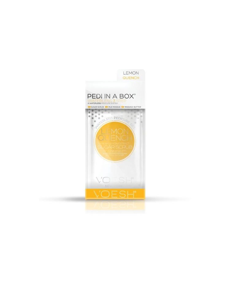 VOESH Waterless Pedicure In A Box (3 Step) - Lemon