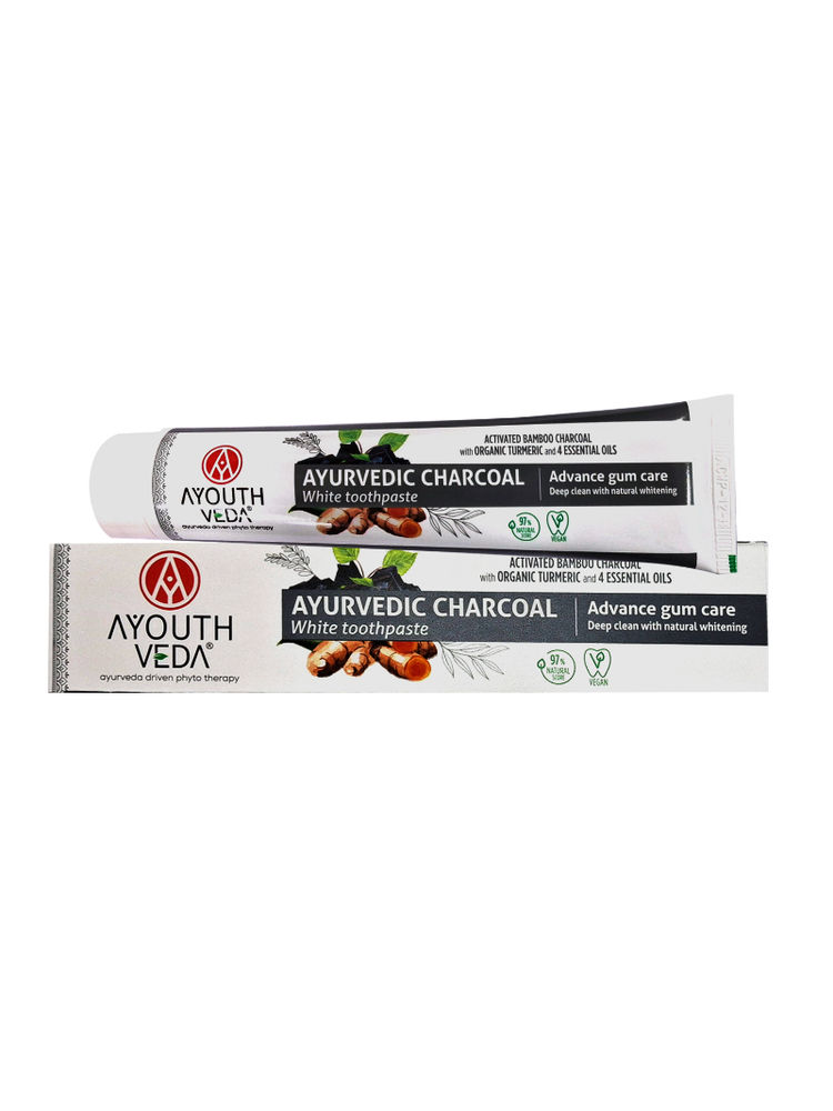 AyouthVeda Charcoal White Toothpaste-image-2