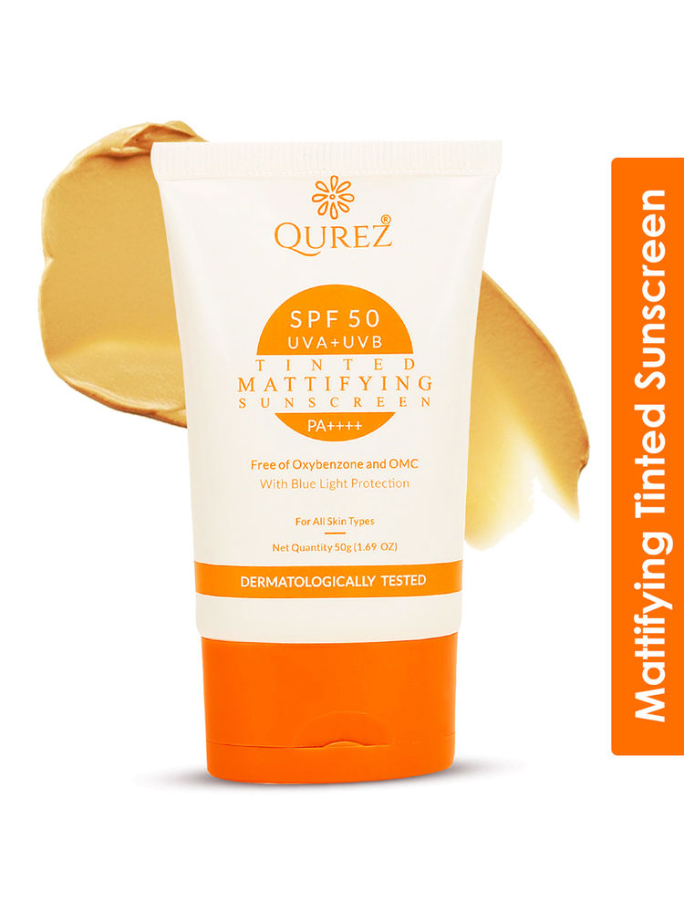 Qurez Mattifying Tinted Sunscreen SPF 50 Pa++++ Oxybenzone & Omc Free - Hybrid-picture-12