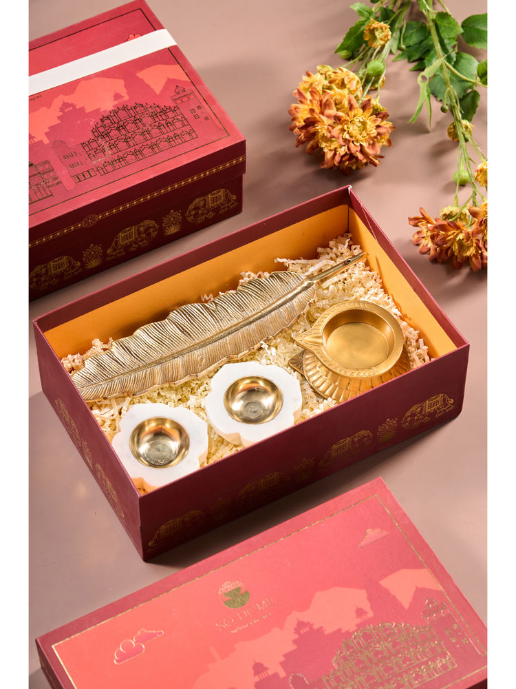 SG Home Multi-Color 4 Piece Indi Divine Gift Set-image-8