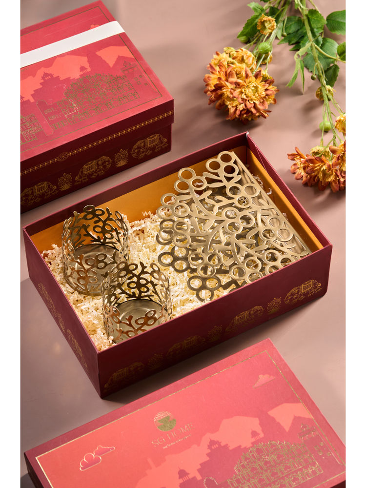 SG Home 3 Piece Indi Gold Tree Ensemble Gift Set-image-7