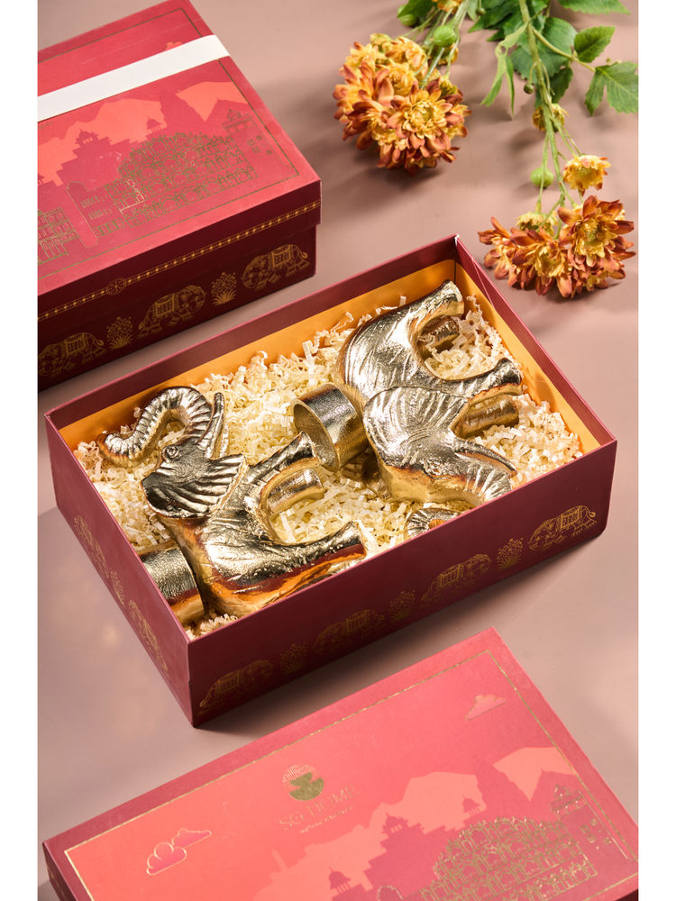 SG Home Gold Indi Gajraj Candle Holders (Pack of 2)-picture-15