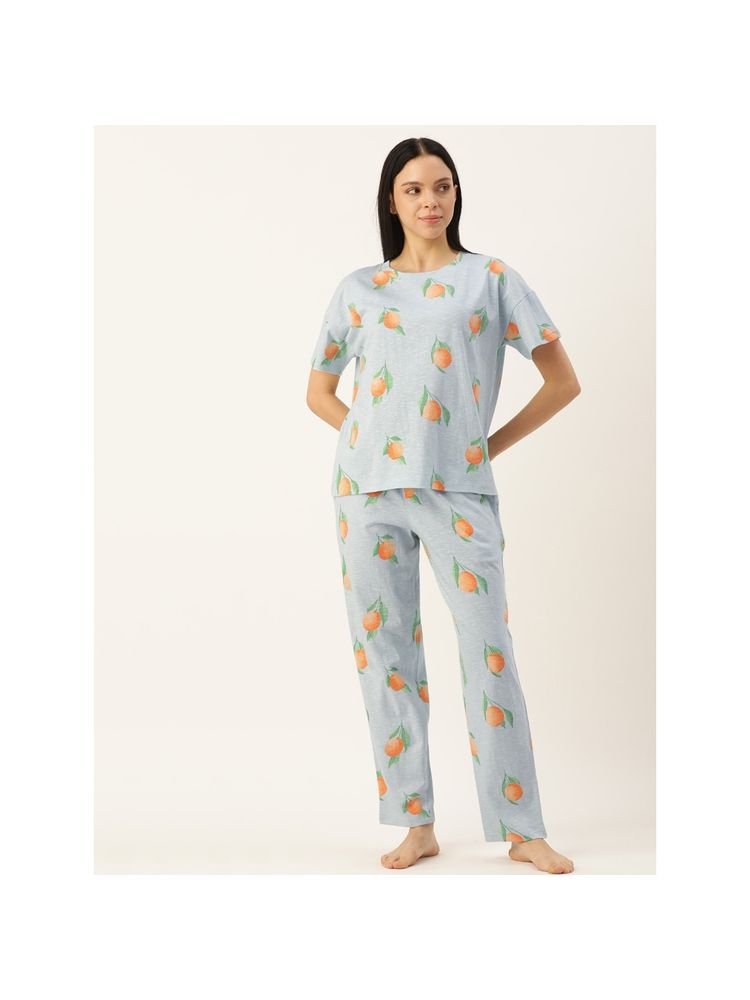 Clt.s Tropical Blue Top and Pyjama (Set of 2)-image-48