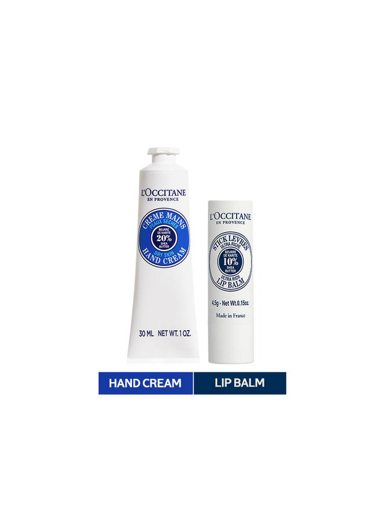 L'Occitane Go-To Dry Lip & Hand Care Set For Winters