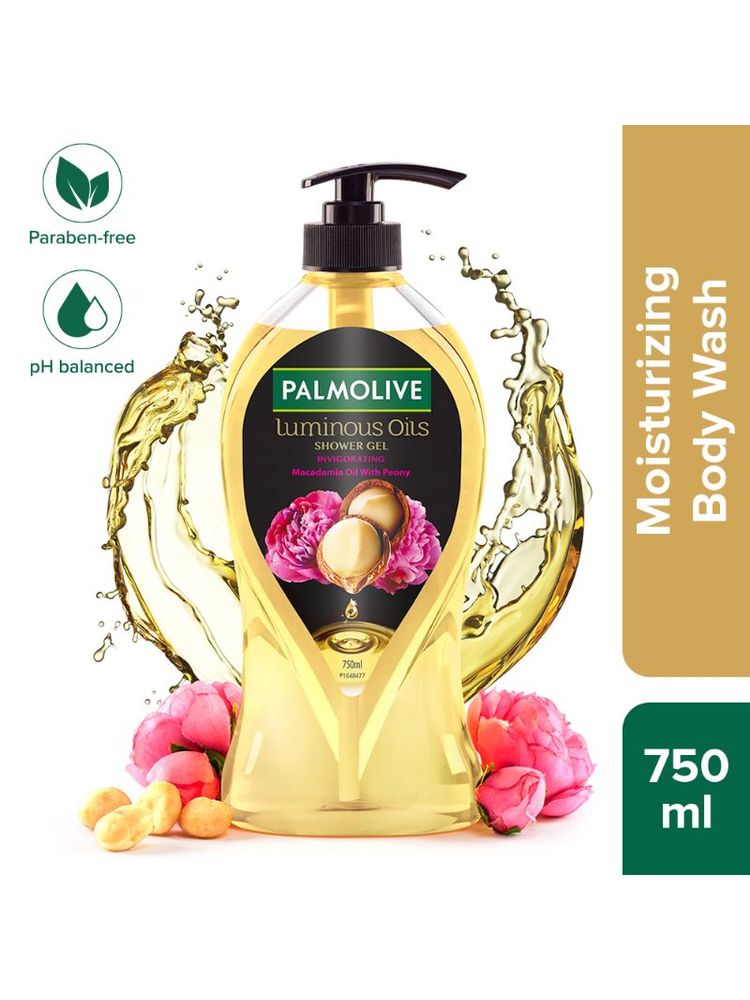 Palmolive Macadamia Oil & Peony Flower Luminous Oils Invigorating, Moisturizing Body Wash-image-28