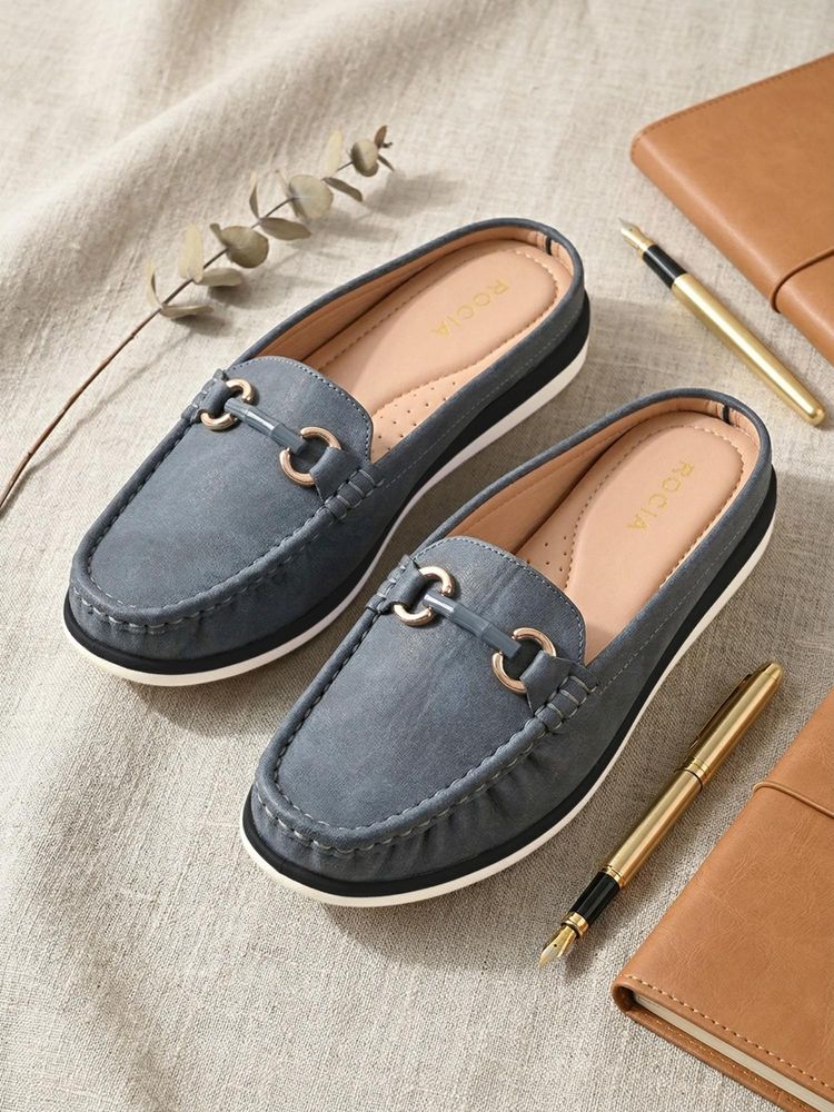 ROCIA By Regal Blue Women Casual Buckled Mules-picture-24