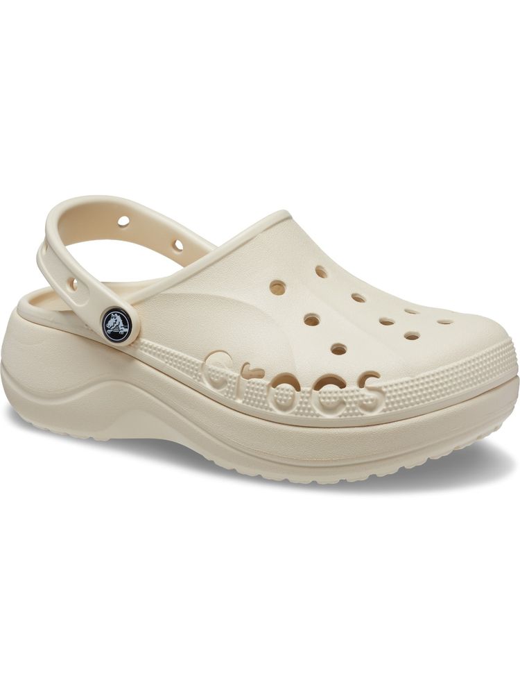 Crocs Baya Platform Women Nude Clogs-picture-21