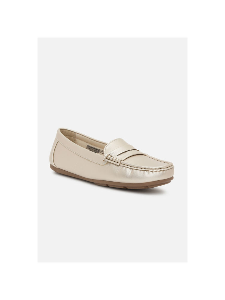 Van Heusen Women Beige Slip-On Loafers-picture-14