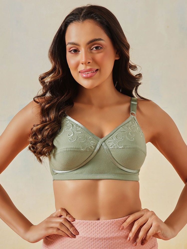 Clovia Cotton Non-Padded Non-Wired Full Coverage Bra-image-43