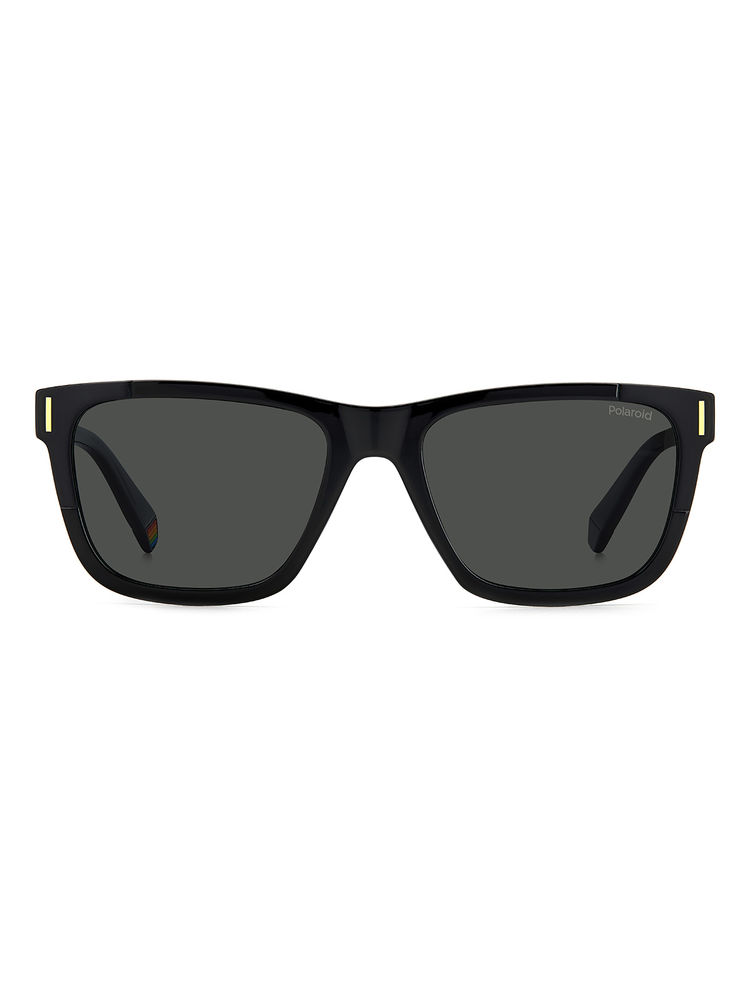 Polaroid Unisex Grey Rectangle Full Rim Sunglass (54)-image-23