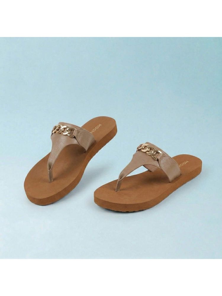 Mochi Womens Beige Casual Flats-image-42