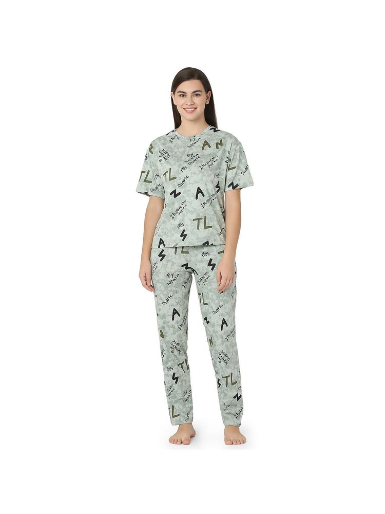 Juliet Women's Sleek Marble Print-Night Suit R-CS-19729 (Set of 2)-picture-8