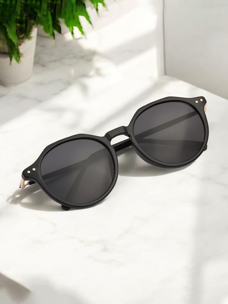 TED SMITH Unisex Round Sunglasses with Polarised and UV Protected Lens-HESTON_BLK-picture-21