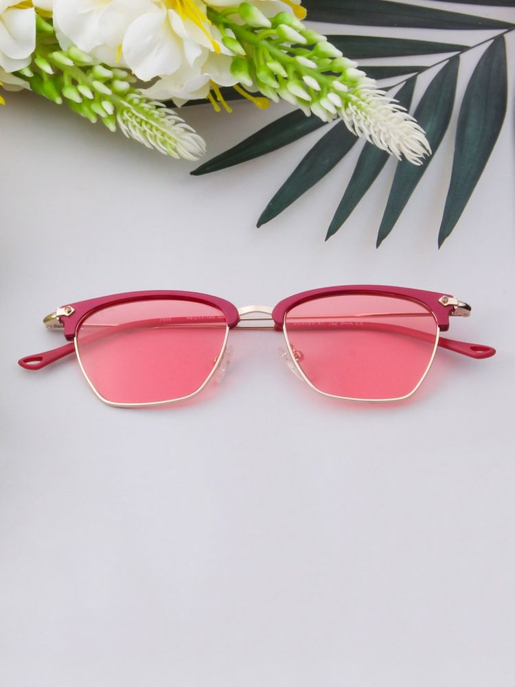 TED SMITH Unisex Clubmaster Metal Gold-Pink Sunglasses With Polarized Lenses-SUN-BENET_C5-picture-28
