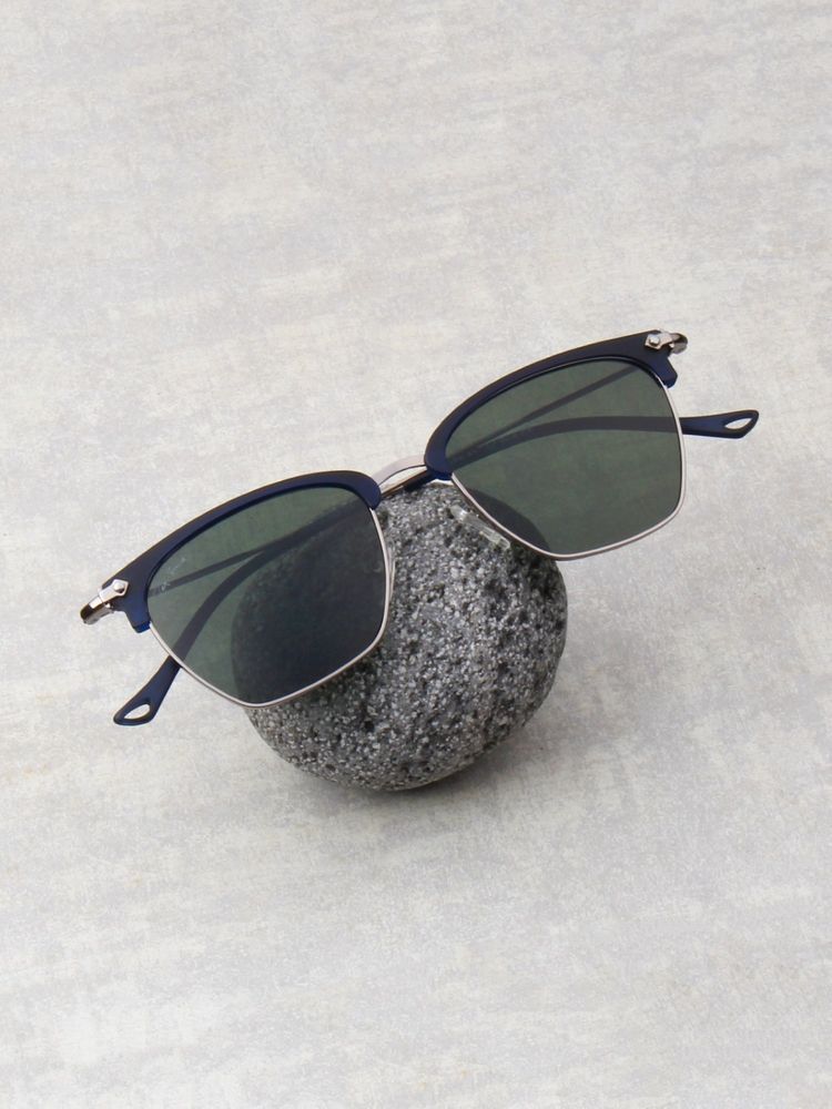TED SMITH Unisex Clubmaster Metal Blue-Green Sunglasses With Polarized Lenses-SUN-BENET_C6-picture-33