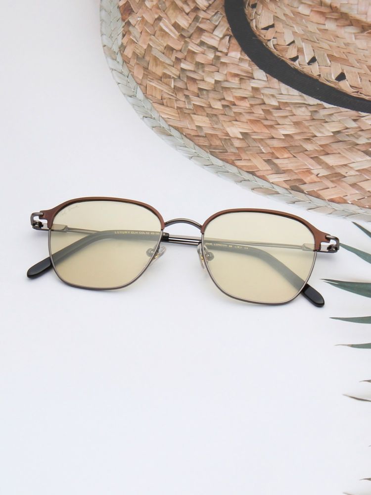 TED SMITH Unisex Brown Lens & Brown Browline Sunglasses-SUN-ELIA_C2-image-9