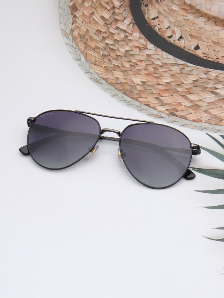 TED SMITH Unisex Purple Lens & Grey-Toned Aviator Sunglasses -SUN-MAGNUS_C2-image-24