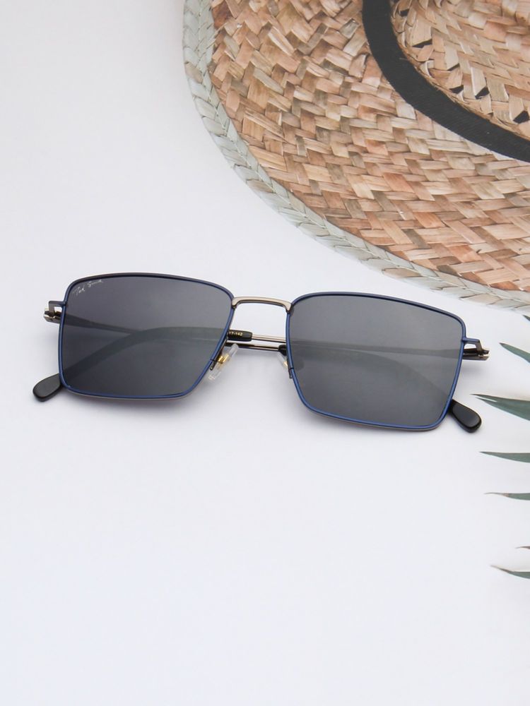 TED SMITH Unisex Black Lens & Grey-Toned Rectangle Sunglasses -SUN-NOEL_C3-picture-29