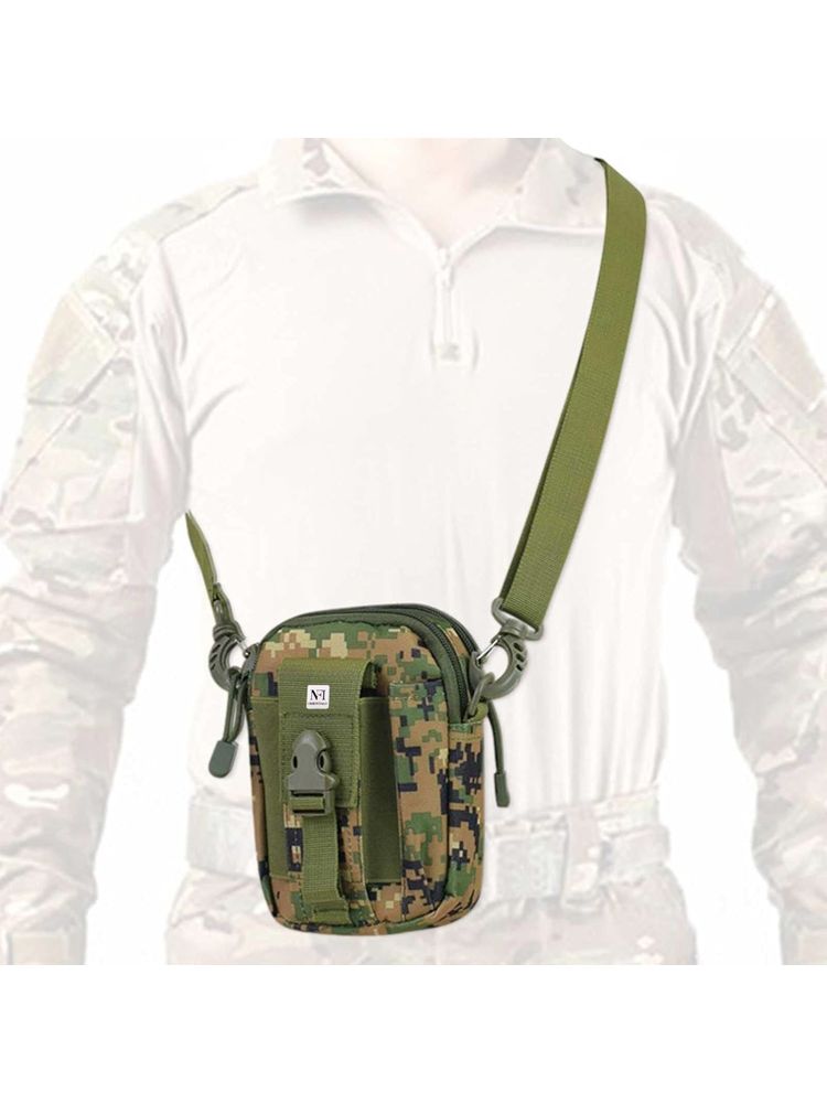 NFI Essentials Unisex Multi-Color Military Print Sling Bag-image-33