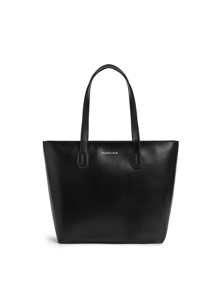 Fastrack Ivory Black College Tote Bag for Women