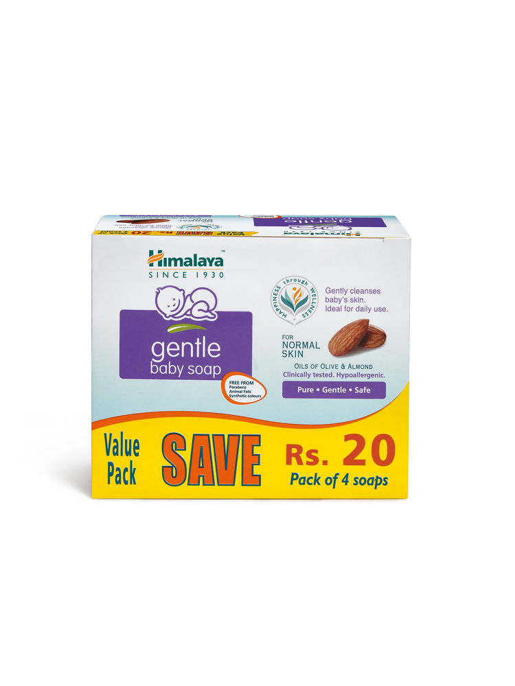 Himalaya Gentle Baby Soap Value Pack (Pack of 4) Save Rs 20