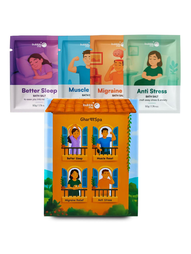 Bubble Me Bath Salts The Reset Kit - Anti-Stress, Muscle Reset, Migraine Relief & Good Sleep-image-49