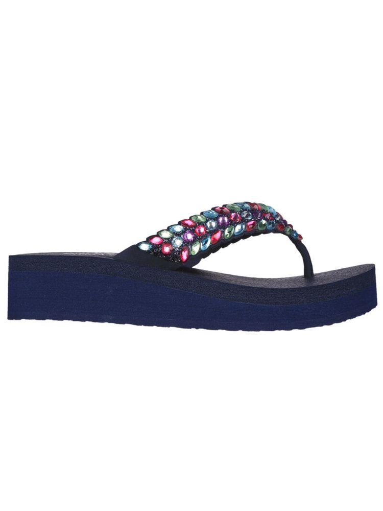 SKECHERS VINYASA - LOVELY OASIS Navy Blue Sandals-picture-11