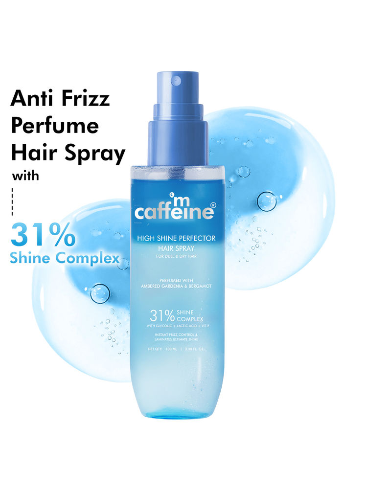 MCaffeine Frizz Control Glossy Hair Spray with 31% Shine Complex, Shinier Hair-picture-11