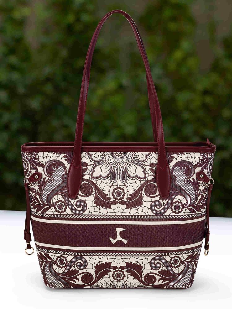 Mochi Women Maroon Casual Handbag-image-5
