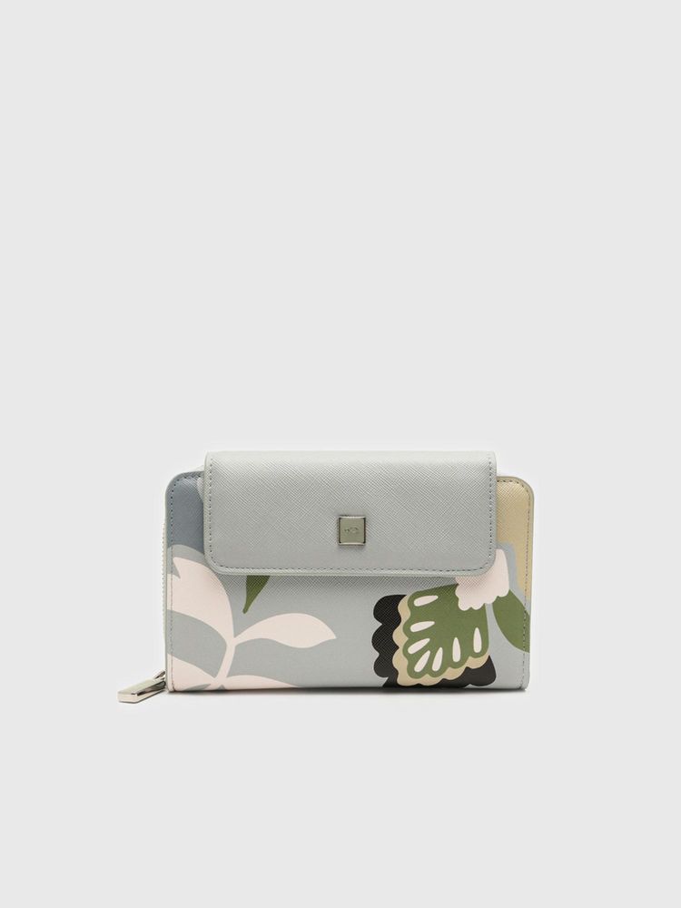 CARPISA ITALIA Bouquet V1 Women Large Wallet - Grey (L)-picture-24
