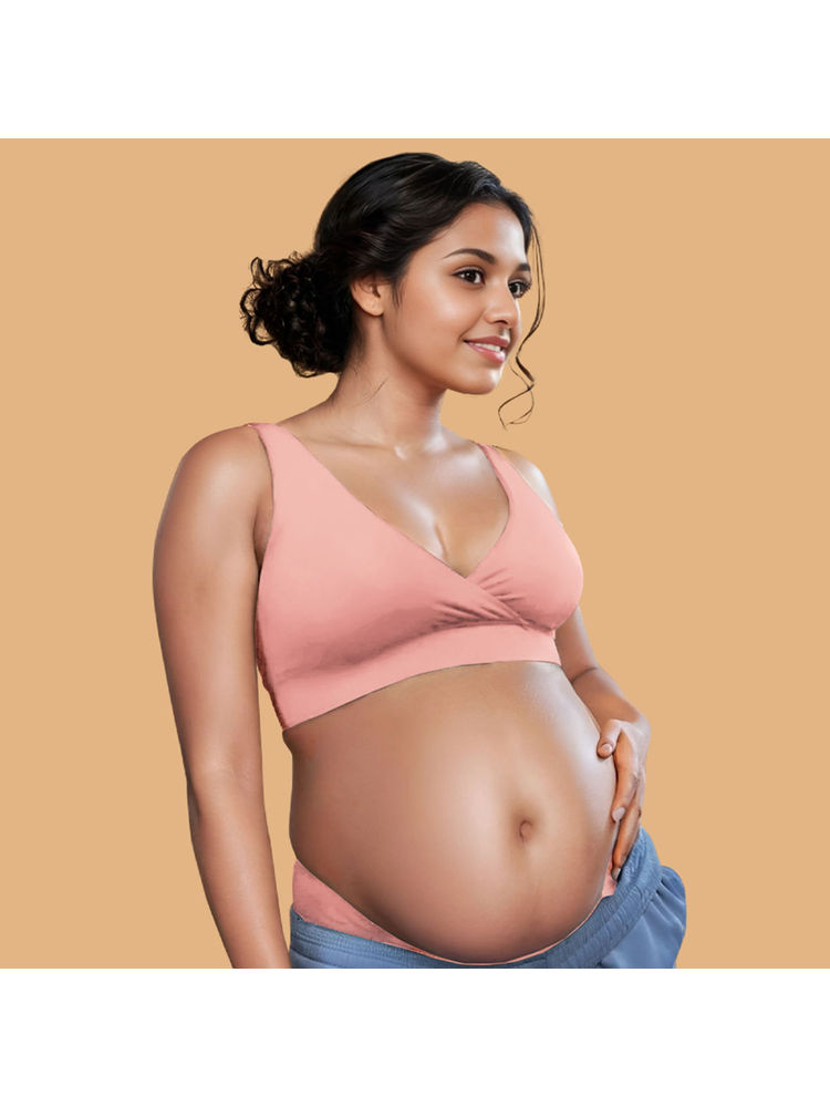 Tailor and Circus Pure Soft Padded Maternity Bra Pink-picture-11